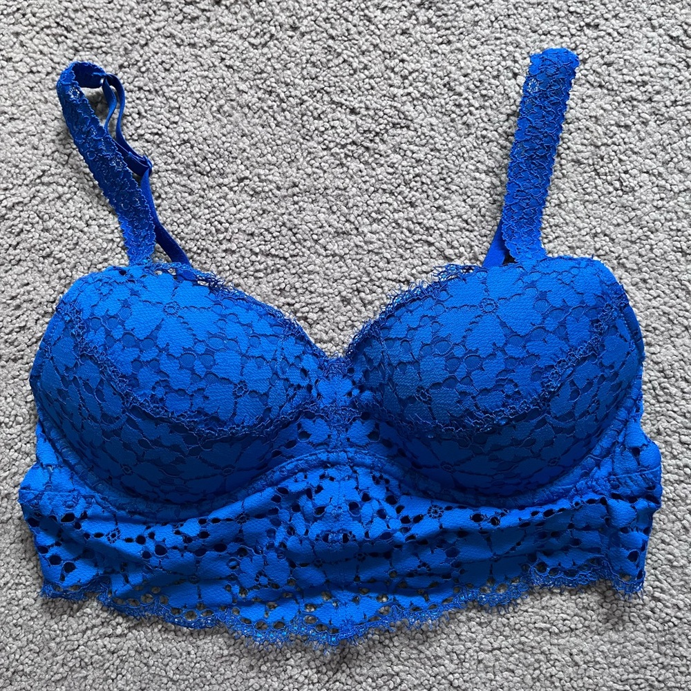 Pink lace bralette